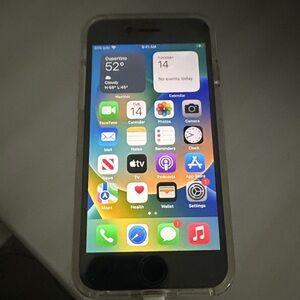 iPhone SE with Clear Case